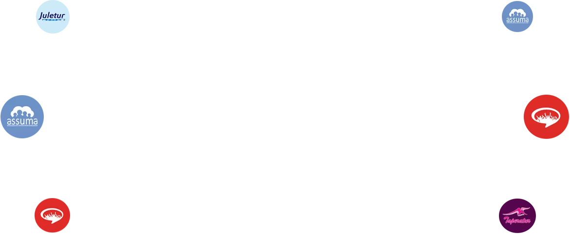 fundo com imagens de marcas de empresas